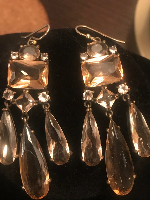 J Crew Shimmering Rhinestone Dangling Earring