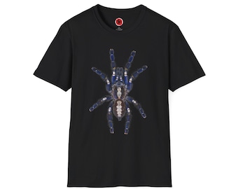 Sapphire Tarantula T-Shirt, Gooty Ornamental Spider, Unisex Cotton
