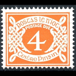 Ireland 1978 : 4th Issue Postage Due Labels - Complete Set of 3 Values - Catalogue Value 12.50 Euro - Mint Never Hinged Condition