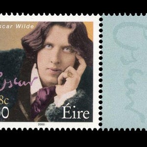 Irlande 2000 - Timbre signature Scott n° 1236 d'Oscar Wilde - Double devise - État neuf sans charnière