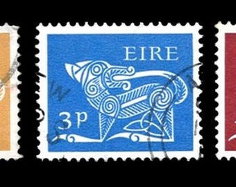 1968-69年アイルランド切手 – 第3シリーズ、ハウンドデザイン（5枚