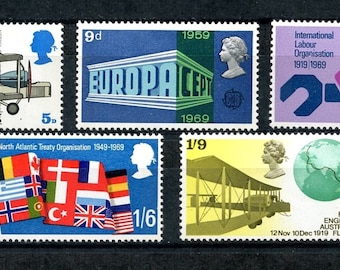 Great Britain - 1969 - CEPT Europa Anniversaries - Complete Set - Mint Never Hinged Condition