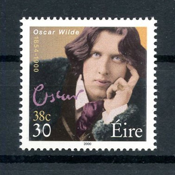 Irland 2000 - Scott #1236 Oscar Wilde Signature Stempel - Zwei Währung - Neuwertiger Zustand