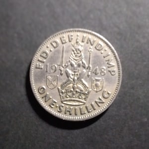 Great Britain - King George VI 1948 (Scottish) Shilling - Ref #GVISS48-1 - Fine Circulated Condition