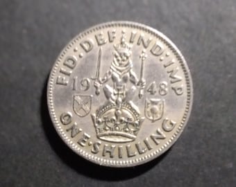 1948年スコットランドシリングコインイギリス国王ジョージ6世より