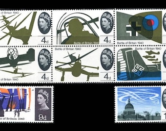 Great Britain - 1965 - Battle of Britain 25th Anniversary, Complete Set - SG Catalogue Valuation 5.50 Sterling - Mint Never Hinged Condition