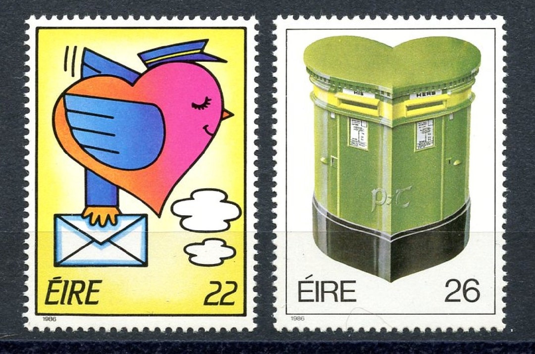 IRELAND 1986 - SCOTT # 653-654 - Love Stamps - Complete Set - Mint ...