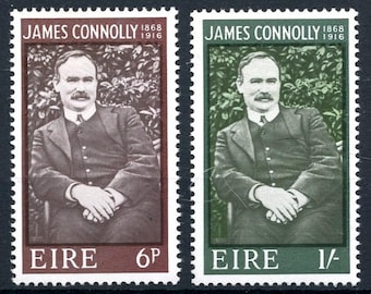 Ireland 1968 - Scott #248-249 Birth Centenary Of James Connolly - Complete Set - Mint Never Hinged Condition