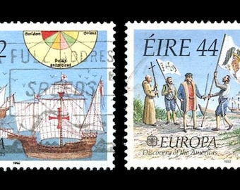 Irlanda - 1992 CEPT EUROPA: Descubrimiento de América por Colón - Buen estado de conservación