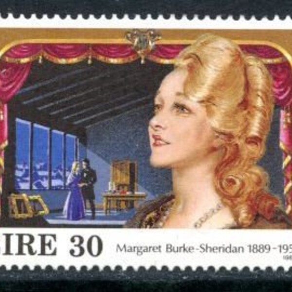 Ireland 1989 : Scott # 752 - Birth Centenary of Margaret Burke Sheridan (Opera Singer) - Mint Never Hinged Condition