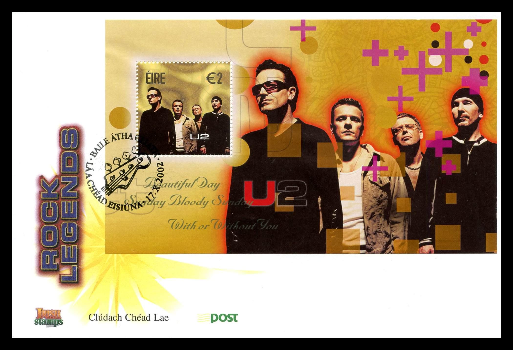 Ireland 2002 Scott #1440 - Irish Rock Legends Miniature Sheet