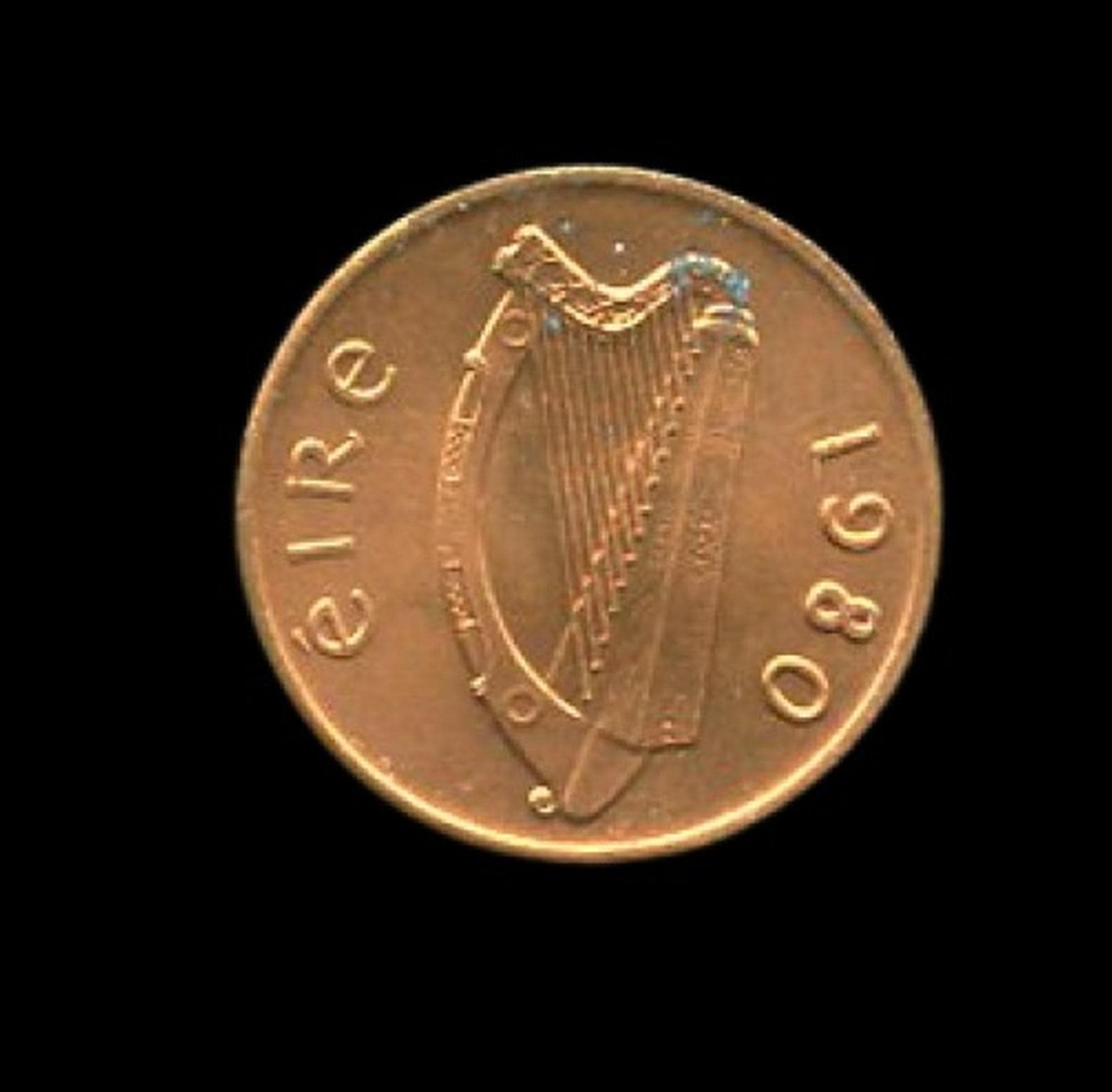Ireland 1980 Bronze 1 Pence Piece - Decimal Currency