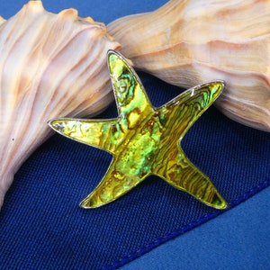 Vintage Abalone Style Starfish Pendant