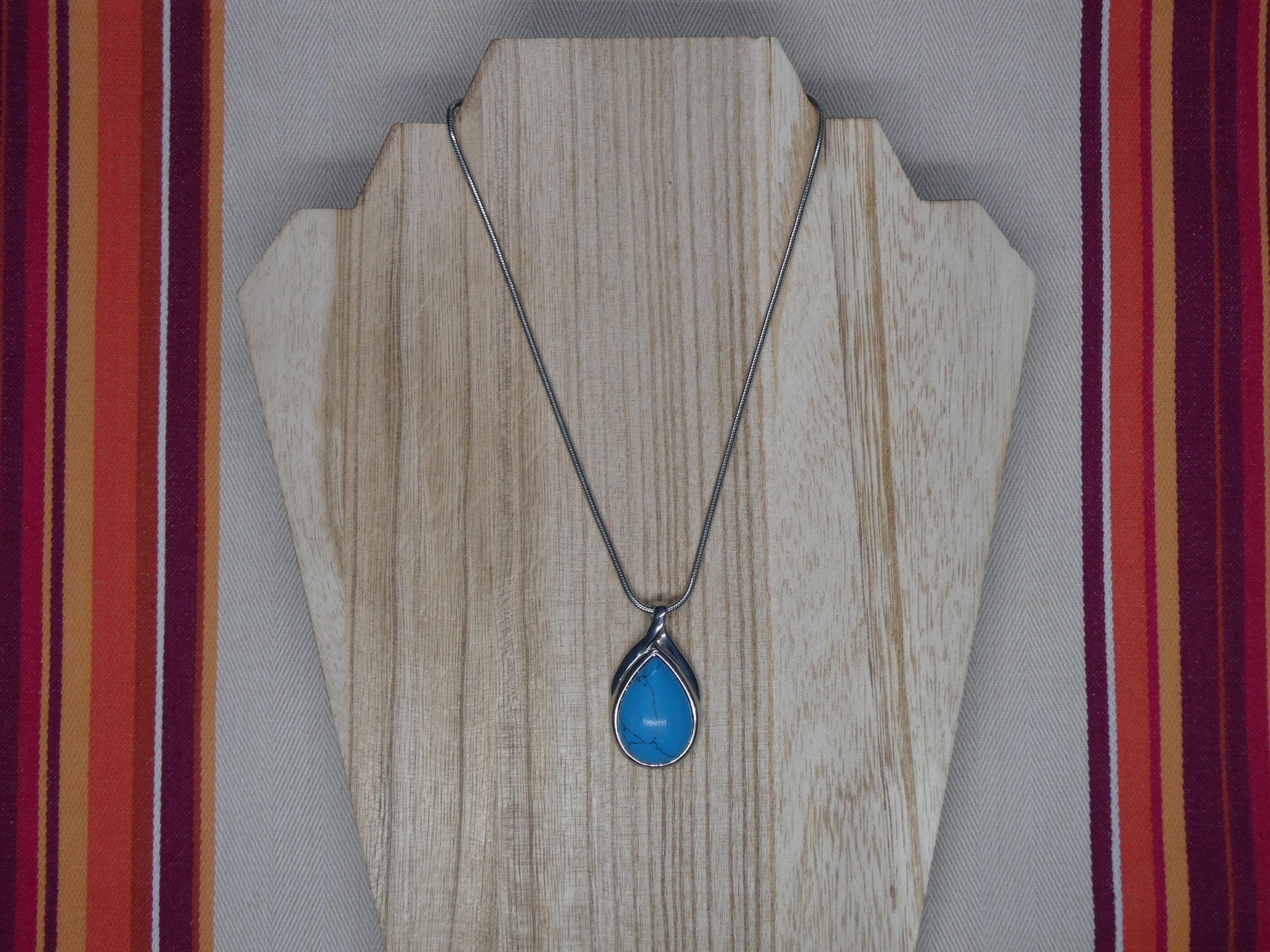 Vintage Lia Sophia Turquoise Teardrop 