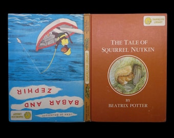 Vintage Dandelion Library – Two Books in One: Babar and Zephir / The Tale of Squirrel Nutkin