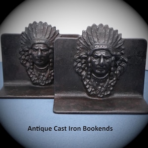 Cast Iron Indian Bookends - Etsy