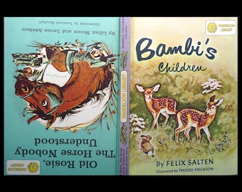 Vintage Dandelion Library – Two Books in One: Old Rosie, the Horse Nobody Understood / Bambi’s Children