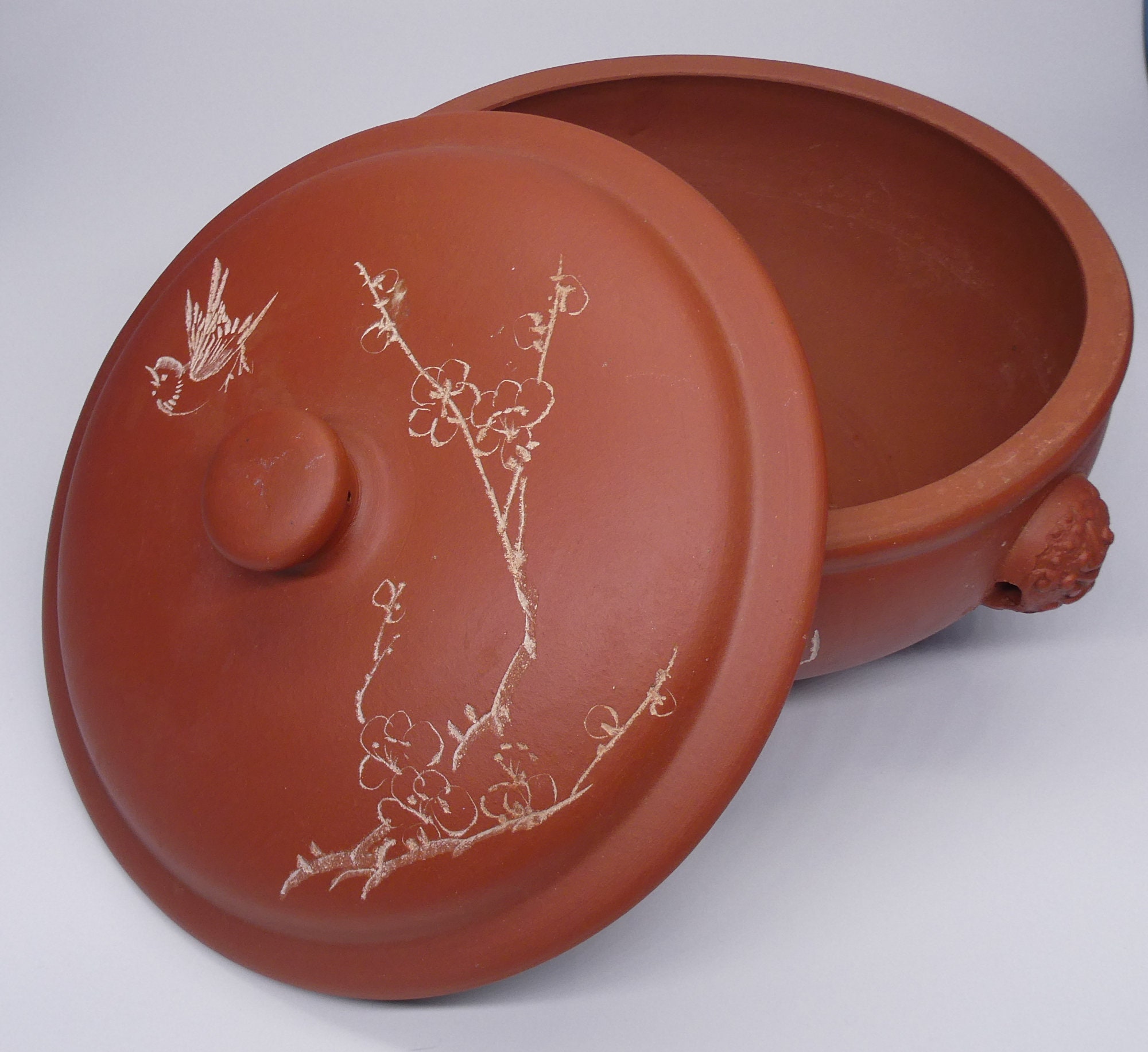 Vintage Chinese Yixing Zisha Red Clay Funnel Steam Pot - Etsy Vintage Chinese Yixing Zisha Red Clay Funnel Steam Pot - Etsy