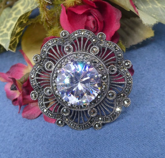 AMAZING Vintage Victorian Style Rock Crystal Ster… - image 1