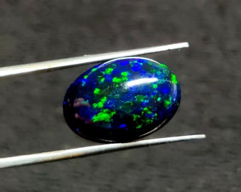 Cabochon d'opale pierre précieuse en vrac 6ct de haute qualité opale d'éthiopie naturelle pierre précieuse welo taille de bague de feu opale d'éthiopie noire bijoux