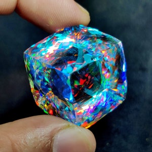 RAINBOW MYSTIC TOPAZ Gemstone 112Ct High Quality Mystic Topaz Faceted Loose Gemstone Perfect Pendant Size Topaz Jewellery 22x23MM