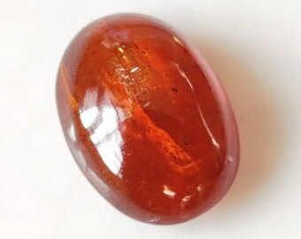Orange Kyanite Cabochon, Oval Gemstone for Ring Making (12x9x5mm)