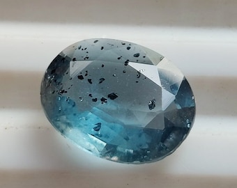 Indigo-Kyanit-Edelstein, ovale Form, 2,40 ct, hochwertiger natürlicher Indigo-Kyanit, facettierter Schliff, perfekte Ringgröße, loser Kyanit-Edelstein, 10 x 8 x 3 mm