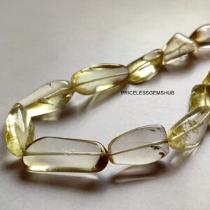 natural citrine necklace gemstone 212ct high quality yellow citrine cabochon beaded necklace tumble shape citrine beads necklace jewelry