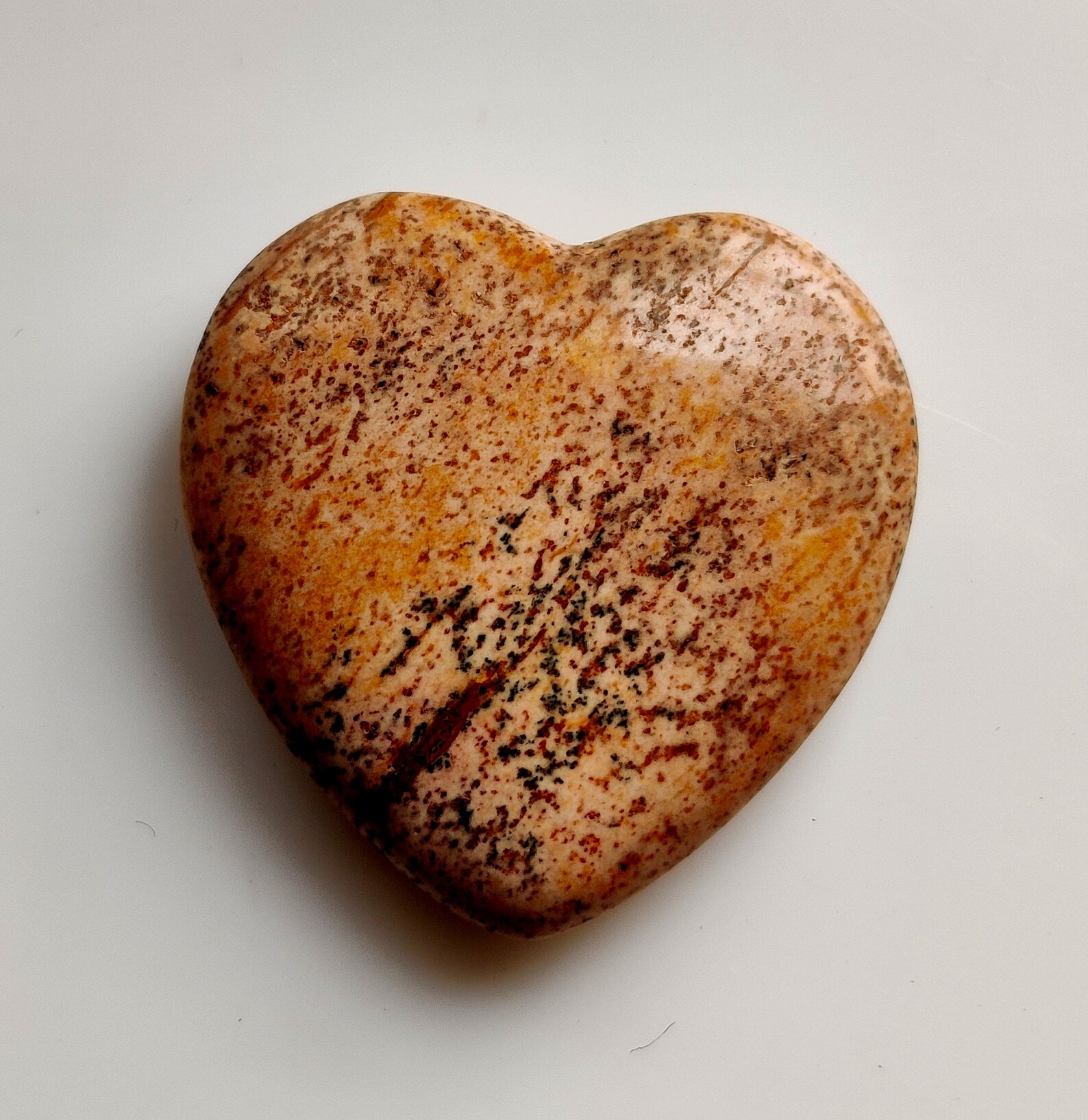 PICTURE JASPER GEMSTONE 25CT Heart Shape Picture Jasper Smooth Etsy