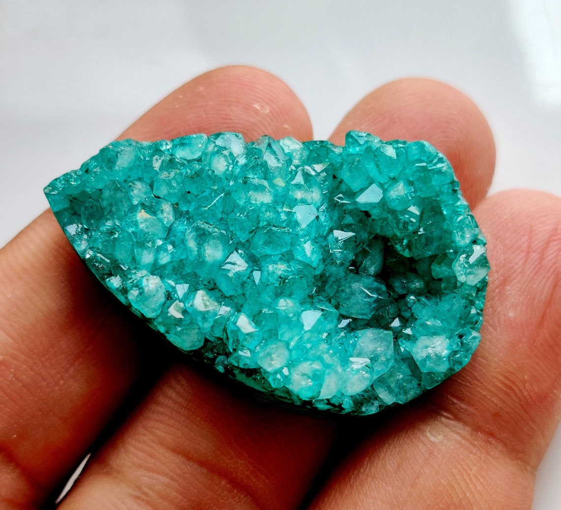 SMARAGD FARBE DRUZY Edelstein 63Ct Gute Qualität Natur Grün Etsy