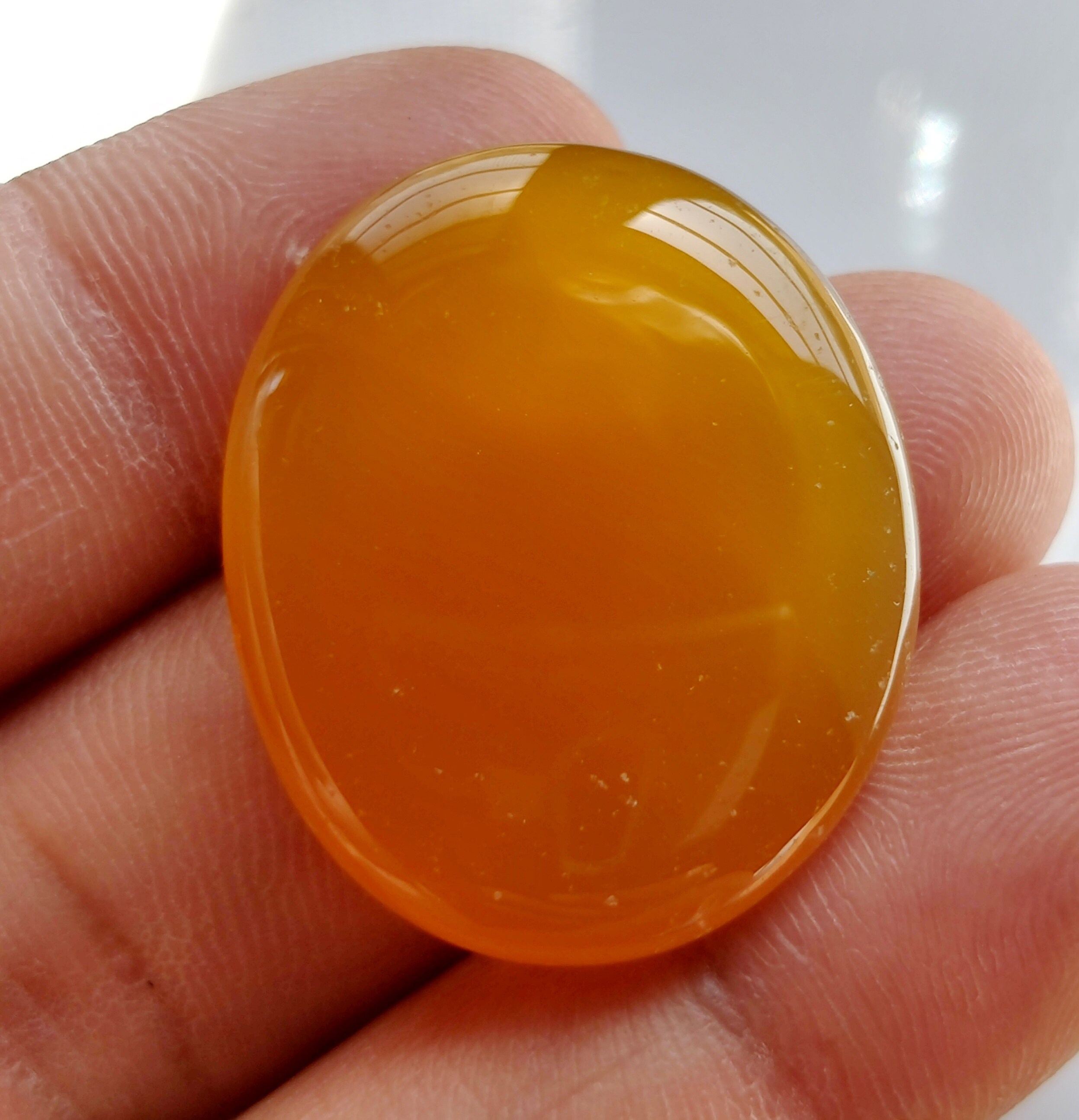 YELLOW ONYX GEMSTONE 55CTS High Quality Onyx Cabochon Oval