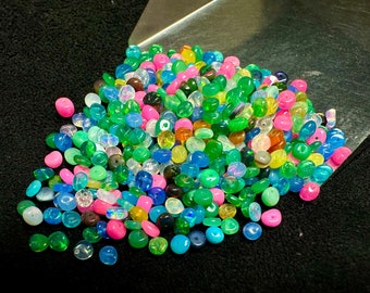 AAA loose multi opal beads, 50pcs opal rondelle bead jewelry making necklace or bracelet white ethiopian opal welo fire beads