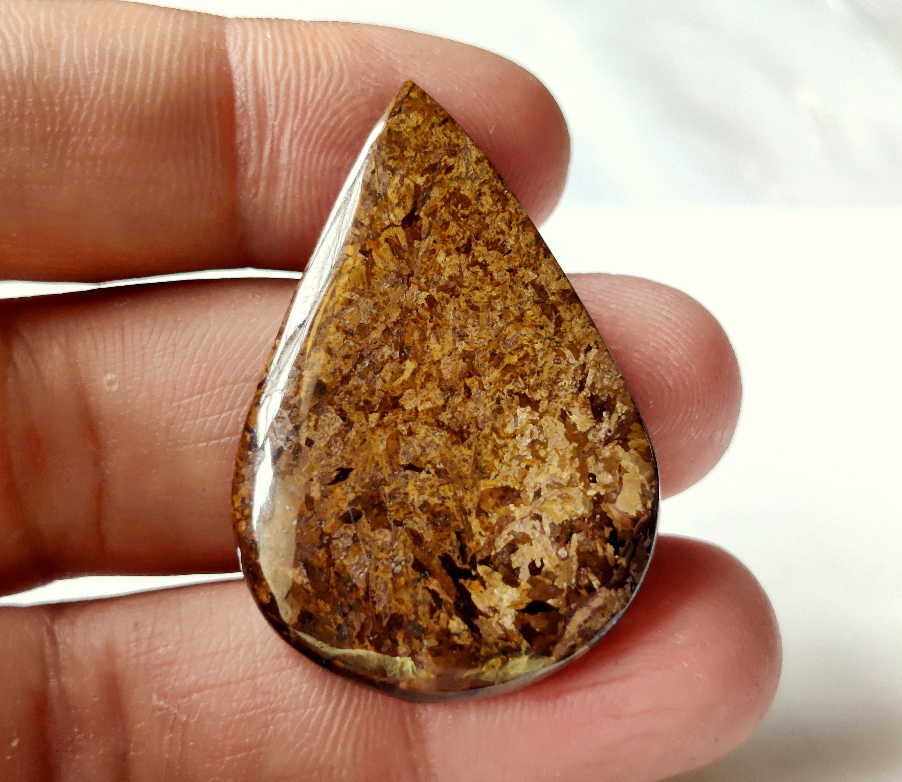 NATURAL BROWN JADE Gemstone 55ct High Quality Brown Jade Etsy UK