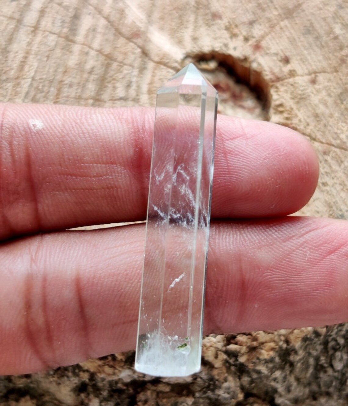 NATURAL CRYSTAL QUARTZ Gemstone Pencil Shape Perfect Pendant Etsy