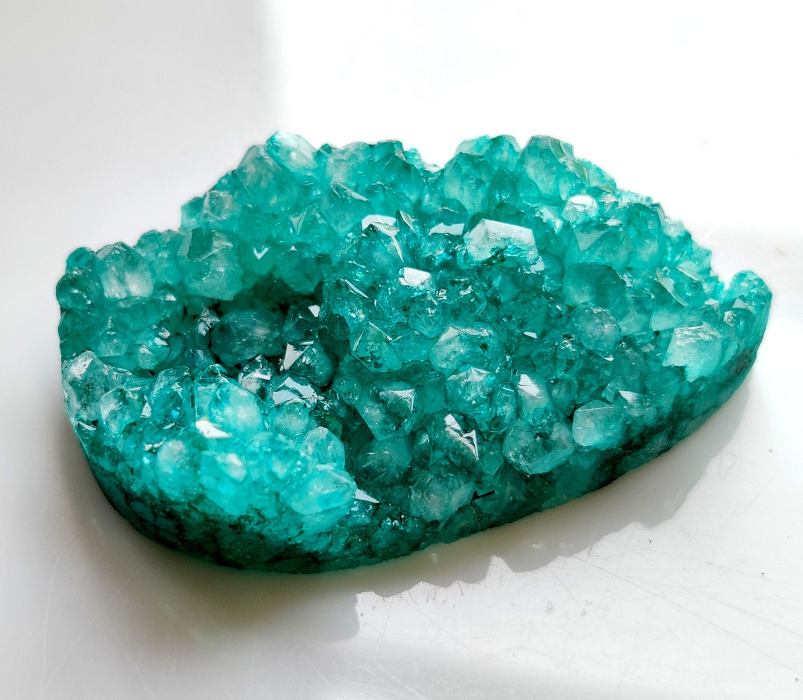 SMARAGD FARBE DRUZY Edelstein 63Ct Gute Qualität Natur Grün Etsy.de