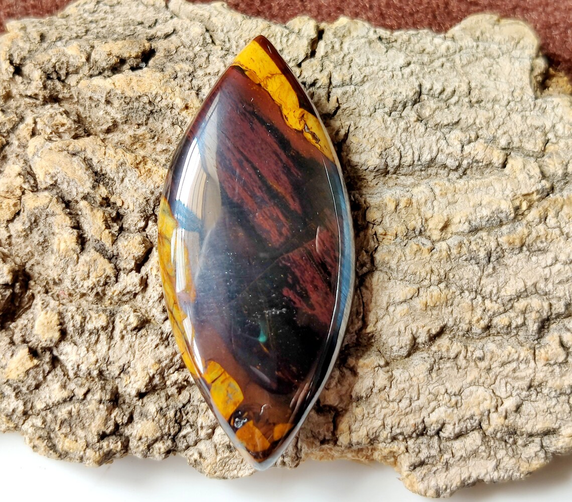 DESERT SUNSET JASPER Cabochon Gemstone 82CT Natural Desert Etsy