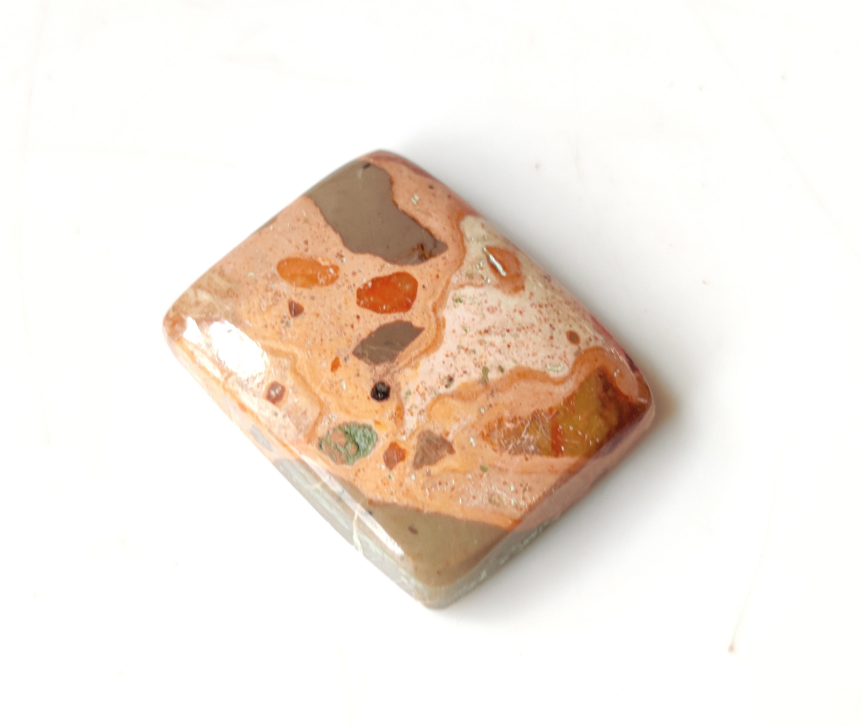 POPPY JASPER GEMSTONE 31Ct Natural Poppy Jasper Cabochon Etsy
