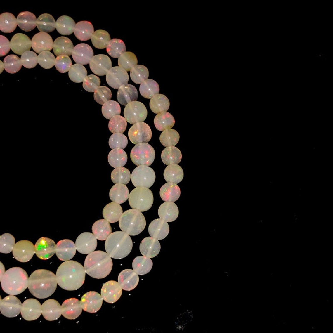 OPAL BEADED NECKLACE Gemstone 44.35ct High Quality Natural Etsy