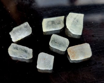 Raw Aquamarine Gemstone, 13 Ct Natural Rough Crystals