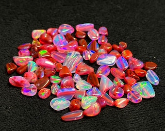 50 Pcs Opal Rough AAA Quality Loose Ethiopian Opal Rough Lot Crystal Polish Drilling Tumble Polish Raw Jewelry Making