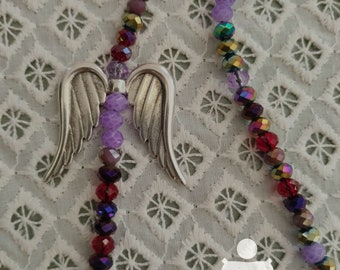 Handmade Angel Wings Long Necklace