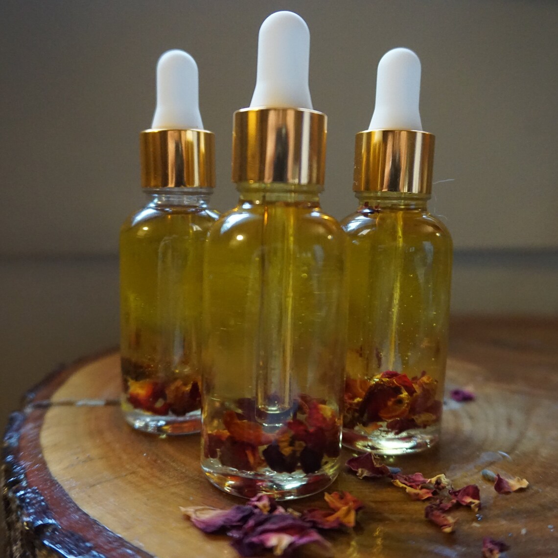 Organic Facial Serum Rose Skin Rejuvenating Antiaging Etsy