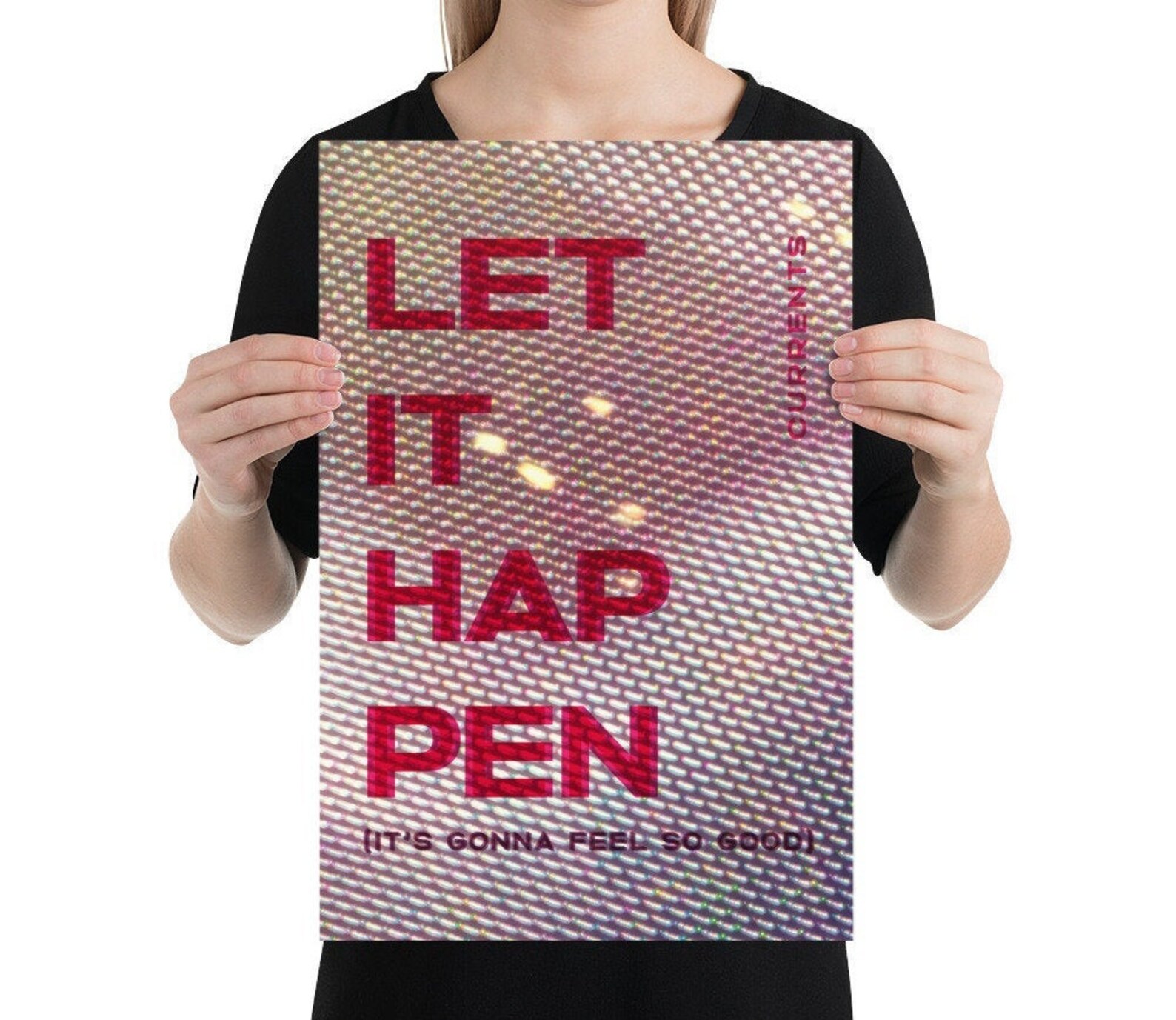 Tame impala poster let it happen lyrics printed poster etsy