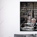 Warren Buffett Reading in His Library Canvas. Stock Market, Wall Street ...