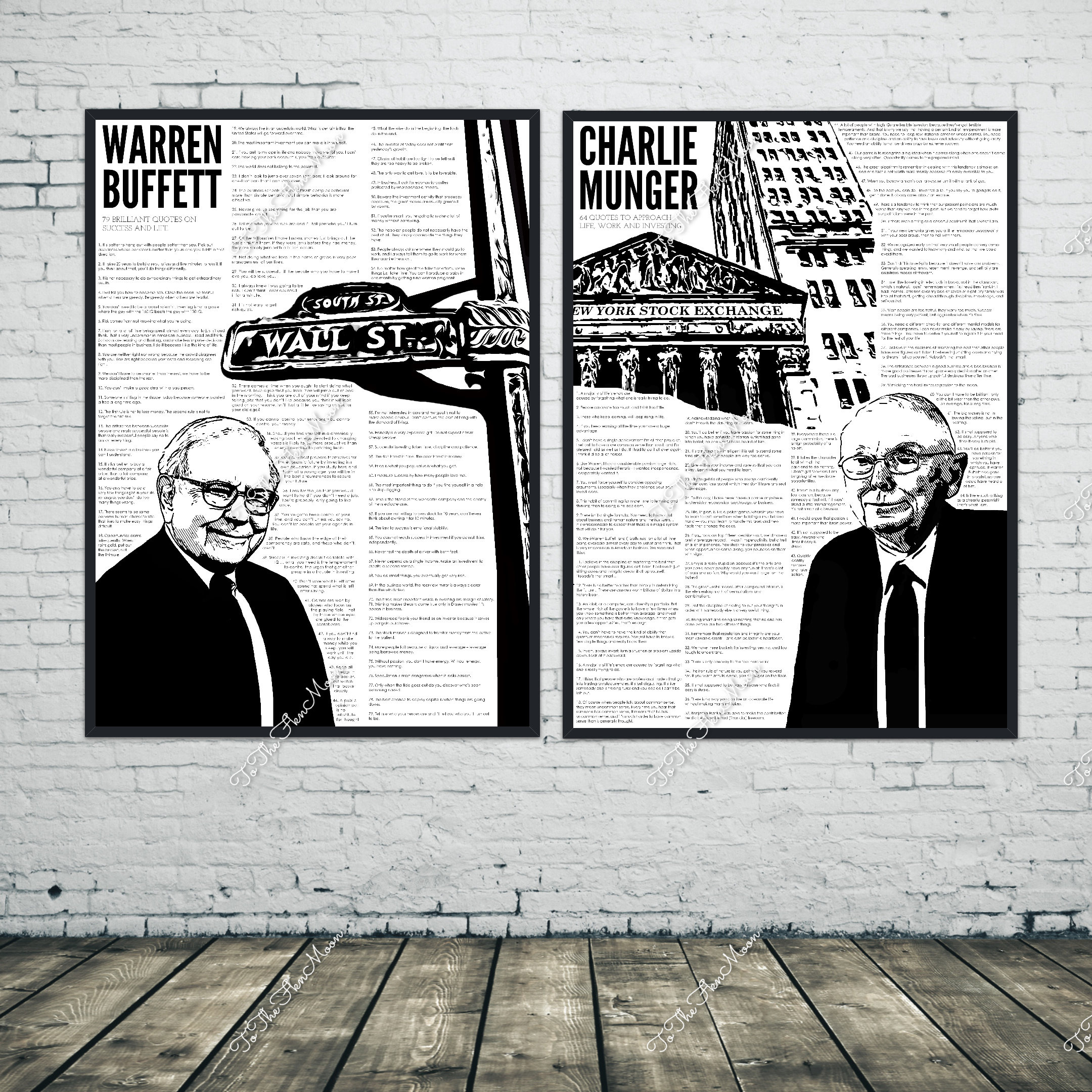 Unframed Warren Buffett & Charlie Munger Quotes Canvas Print, Investor Gift  - Etsy