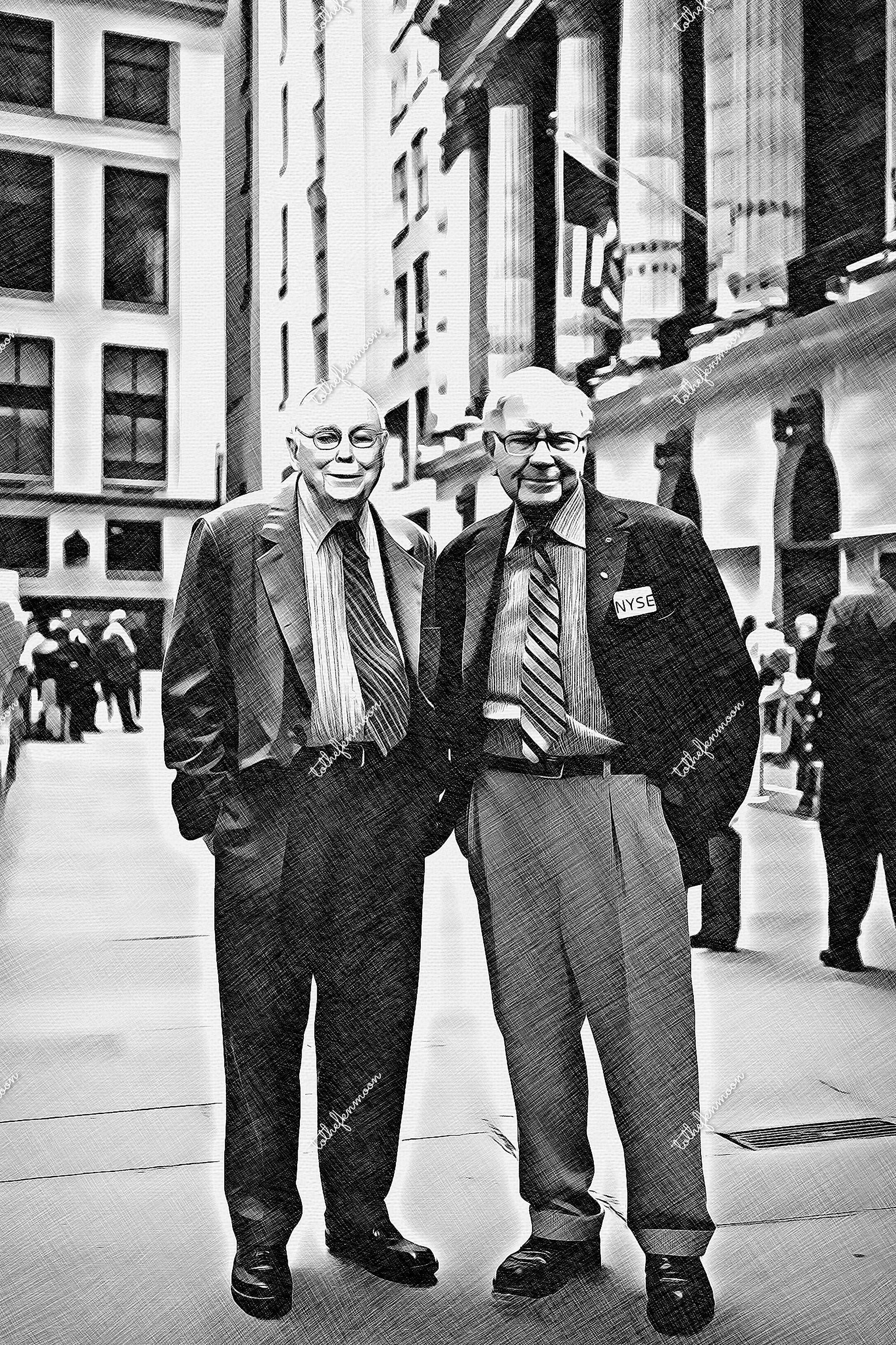 Old Photograph of Warren Buffett Charlie Munger Standing in Front of NYSE.  Stock Market, Wall Street, Trader, Finance Gifts. Free Shipping! - Etsy  Canada