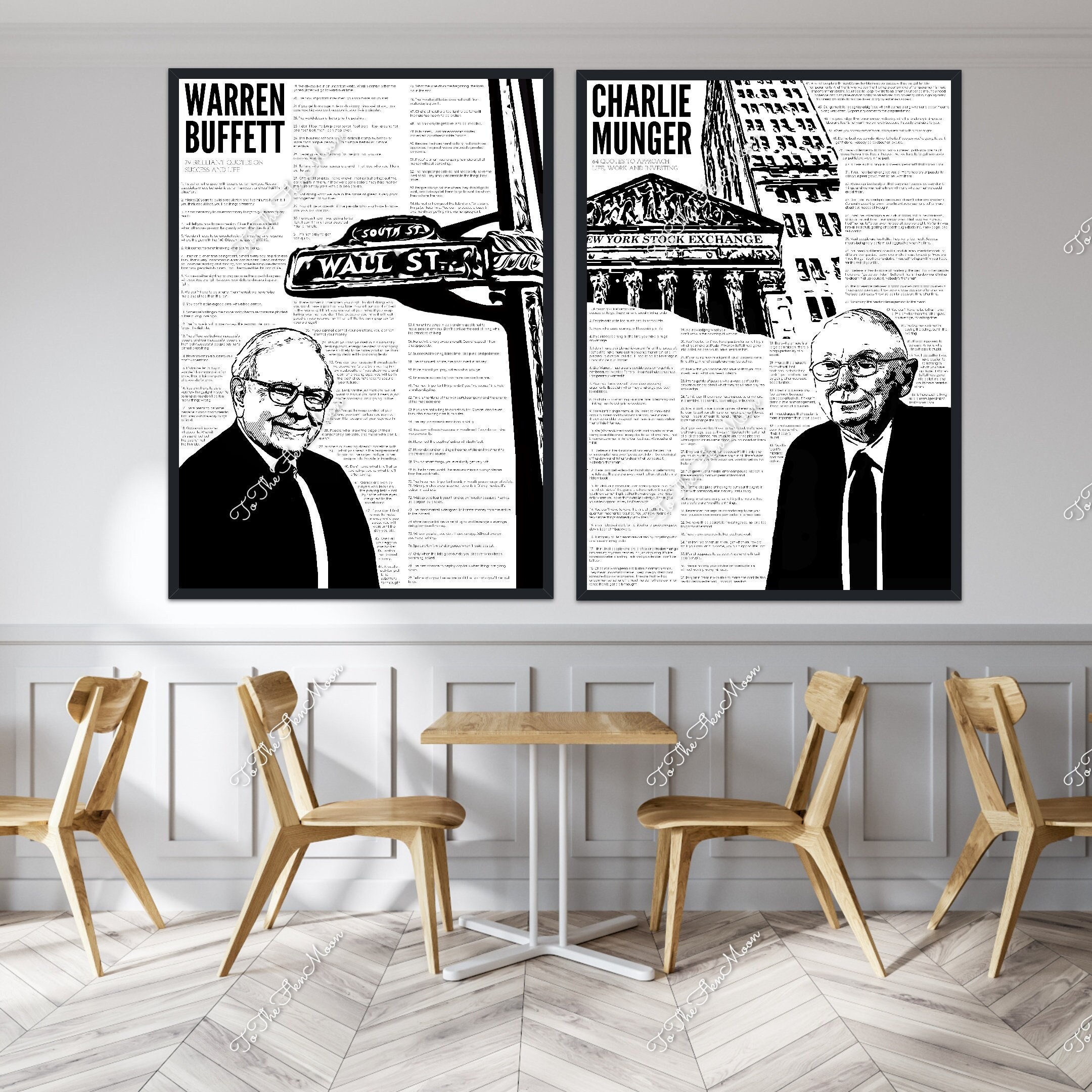 Unframed Warren Buffett & Charlie Munger Quotes Canvas Print, Investor Gift  - Etsy