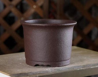 4.5" Retro semplice vaso per fiori non smaltato rotondo piccolo vaso per fiori Yixing viola sabbia vaso per fiori fioriera carnosa vaso per fiori cactus vaso per piante verdi