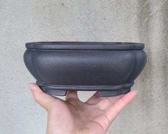 Hochwertige handgefertigte begonie förmige Bonsaischale Yixing lila Sand alter roter Blumentopf Retro unglasierter Blumentopf grüne Pflanzen Bonsaischale