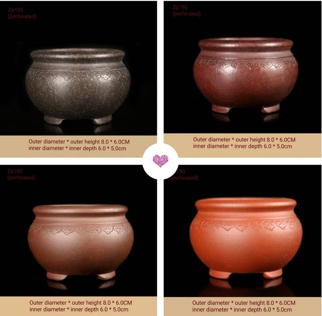 Handmade Purple Sand Pottery Flower Pot Mini Flower Pot Succulent